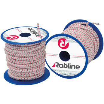 Robline Mini elastik snor Sort/Rd/Hvid boks 4mmx10m, 10 stk