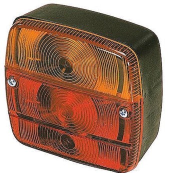 Baglygte 119x102 x51 mm, højre/venstre m/nummerpladelys