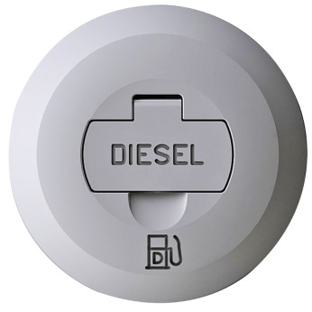 Låg med lås til dækspåfyldning, diesel