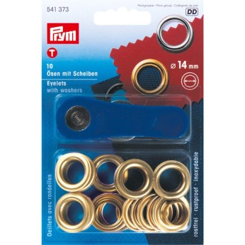 Prym messingjer 14mm, 10 stk