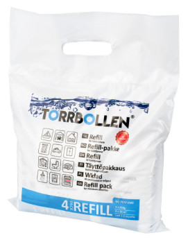 Torrbollen refil, 4 stk