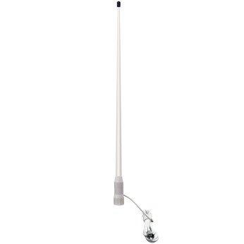 1852 VHF motorbdsantenne hvid 105cm, 7m kabler