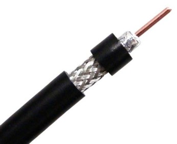 Vhf kabel rg58 super low loss, sort 6mm, 100m