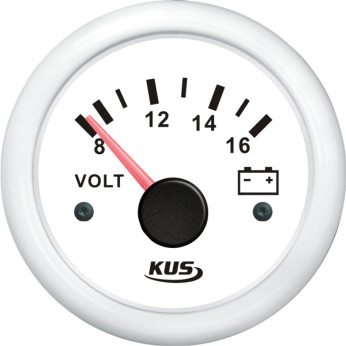 KUS analog voltmeter hvid