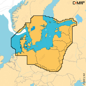 C-Map Discover X, Skagerak Kattegat 'kun ved køb af plotter'