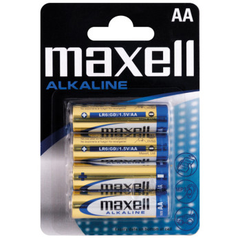 Maxell Alkaline batteri AA / LR06, 4 stk