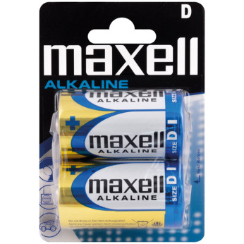 Maxell Alkaline D / LR20 batterier, 2stk