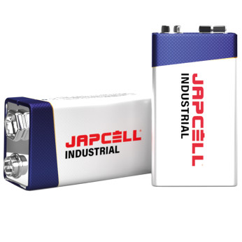 Japcell Industrial batteri 9V / 6LR61, 10 stk