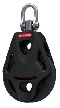 Ronstan Orbit enkeltblok med svirvel og hundsvot, serie 55