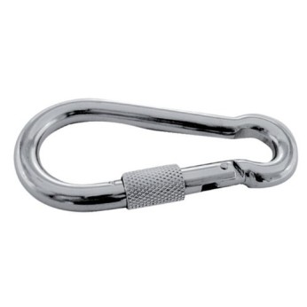 1852 Karabinhage med ls rustfrit stl 11 x 120mm