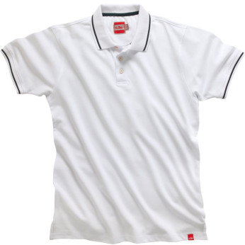 Gill CC01 Pique polo shirt herre hvid, str XL
