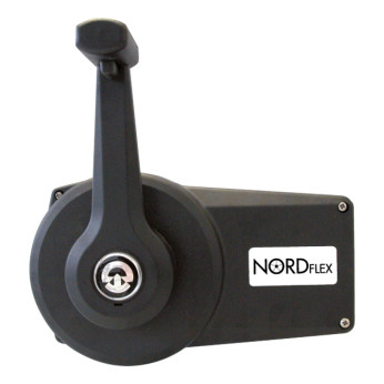 Nordflex kontrolbox etgrebs med lås, sort