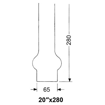 DHR Lampeglas 20''' x 280 mm