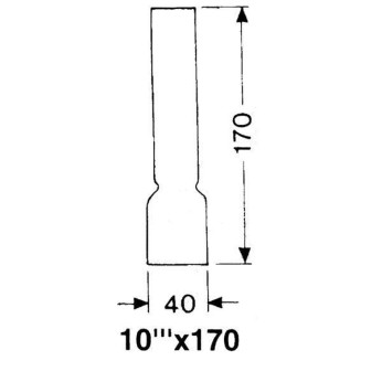 DHR Lampeglas 10''' x 170mm