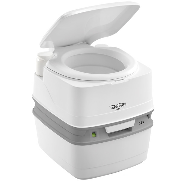 Porta potti toilet qube 335 hvid med drk beslag