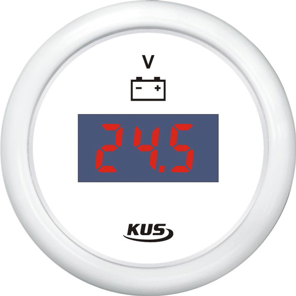 Kus digital voltmeter 9-32v, hvid