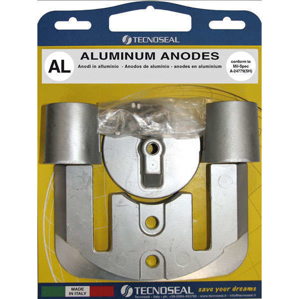 Tecnoseal alu Anode kit mercruis.bravo ii-iii