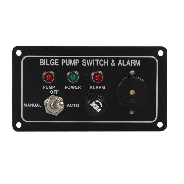 Akkustisk pumpepanel med alarm, 12V