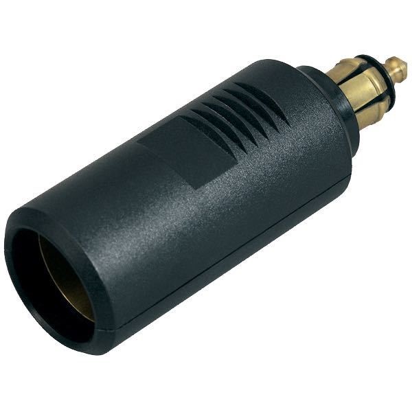 Hanstik lille med adapter til cigarstik 12/24V / 16 Amp