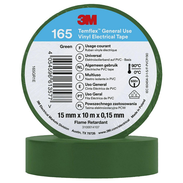 3M isolerbnd 165 15mm, grn