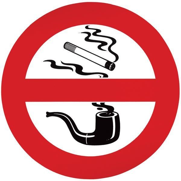 Klistermrke - rygning forbudt