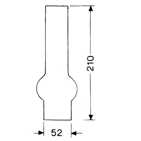 DHR Lampeglas 15''' x 210mm