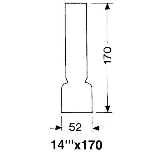 DHR Lampeglas 14''' x 170mm