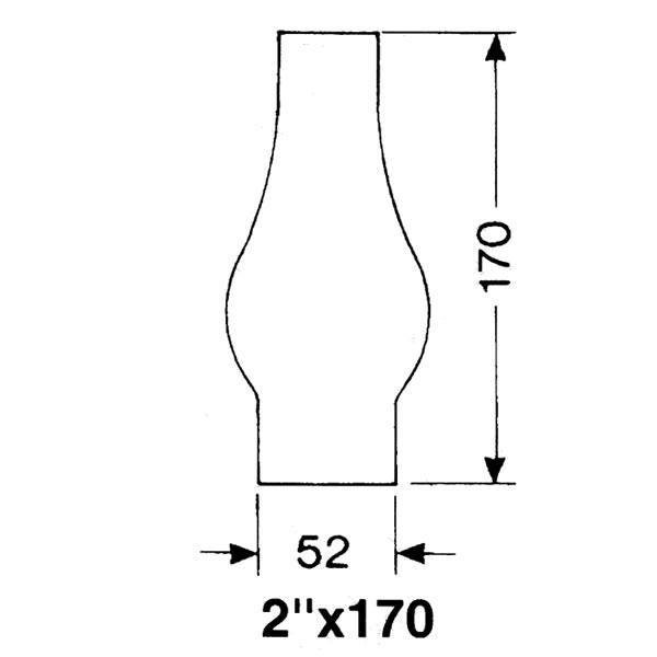 DHR Lampeglas 2''' x 170mm