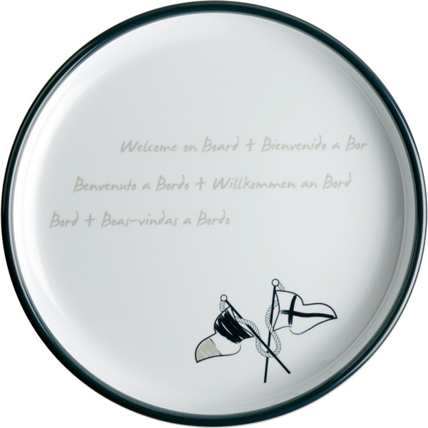 MB Welcome on board dessert tallerken 21 cm