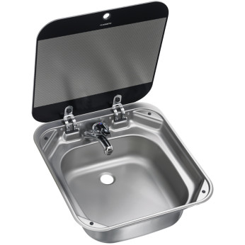 Dometic SNG 4244 Firkantet vask med glaslg 42cm x 44cm