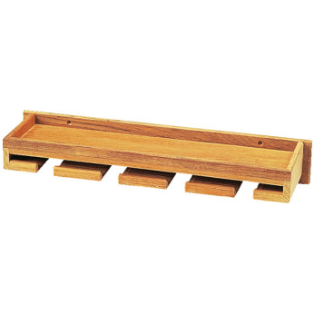 Roca vinglasholder med tophylde, teak