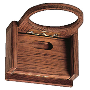 Roca foldbar glas- og flaskeholder, teak