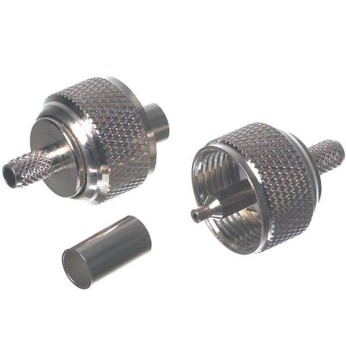 VHF stik PL259 til 10mm kabel (RG213), crimpning