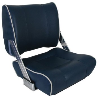 ESM styrestol ST45 lux blå med lyse grå bredde 42cm