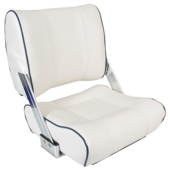 ESM styrestol ST45 lux hvid/marineblå