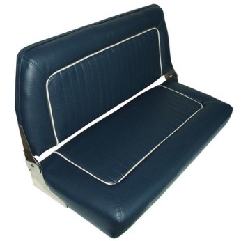 ESM S90 dobbelt sæde blå med lysegrå 90cm