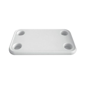 Bord rektangel hvid abs
