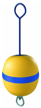 Polyform synkefri fortøjningsbøje lang stang gul, 285x890mm