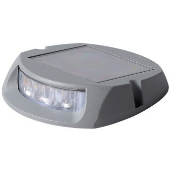 1852 Brolys/væglys aluminium med solcelle