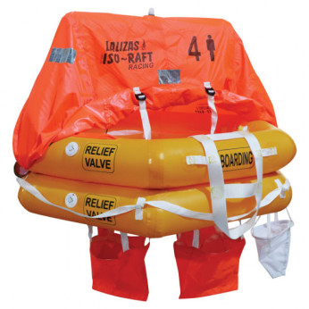 Lalizas Racing redningsflåde ISO 9650-1 i taske 4 personer