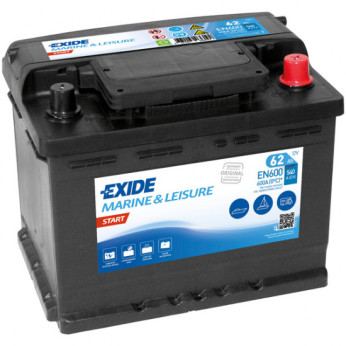 Exide Start batteri, 62 Amp