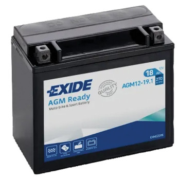 Exide 12V AGM batteri ETX20H-BS (tør)