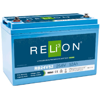RELiON Batteri LiFePO4 RB24V52, 52Ah 25,6V