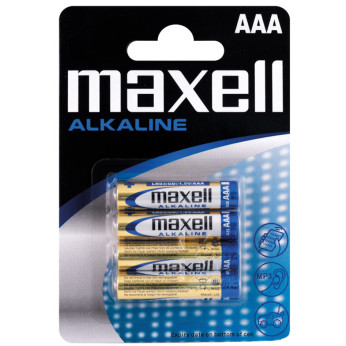 Maxell Alkaline batteri AAA / LR03, 4 stk