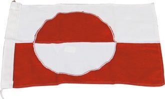 Flag grønland 125cm syet