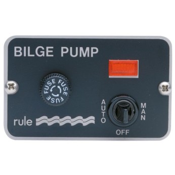 Rule pumpepanel med kontakt og indikator, 24V