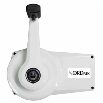Nordflex kontrolbox etgrebs med lås, hvid