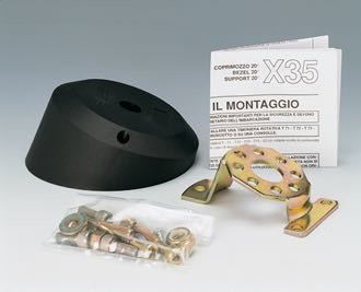 Ultraflex monteringsflange X35 sort, 20°