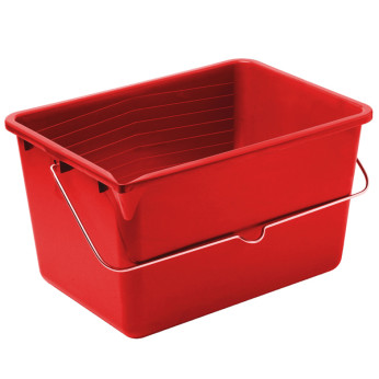 Rektangulær malerspand i robust plast – med bærehank og optimal rulleadgang