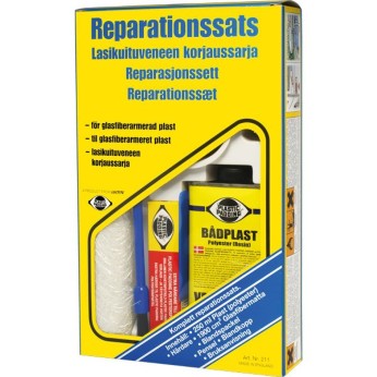 Plastic Padding reparationsst glasfiber, 4 dele